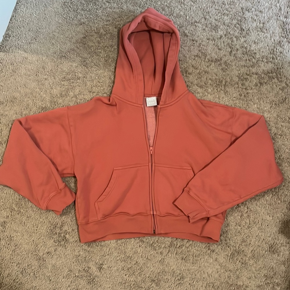 Aritzia- TNA Cozy Fleece Boyfriend Boxy Zip Hoodie